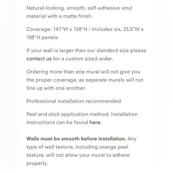 Anewall Cutesie Wallpaper Peel & Stick 141"W x 108"H Eggshell Floral Roses Mural - Picture 8 of 9